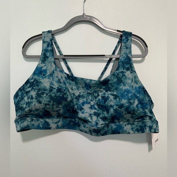 010. Athleta Exhale Printed Bra D-DD Sports Bra 3X - Picture 9 of 16